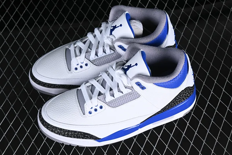 All categories Air Jordan Jordan series basketball shoes Air Jordan 3 pure original Air Jordan 3 "Racer Blue" AJ3 Joe 3 racing blue CT8532-145